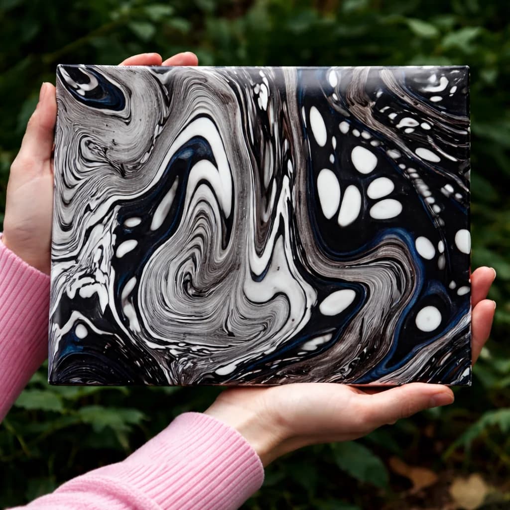 Suminagashi example 3