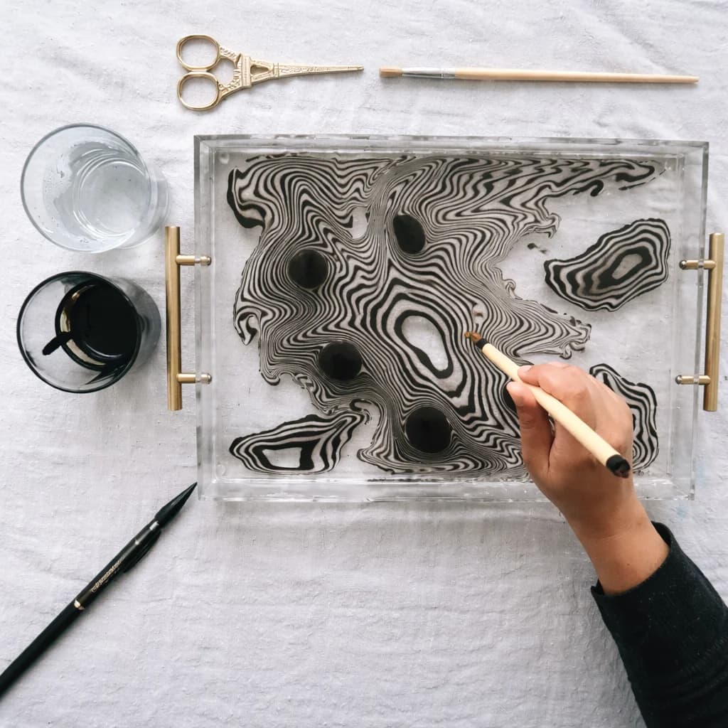 Suminagashi example 7