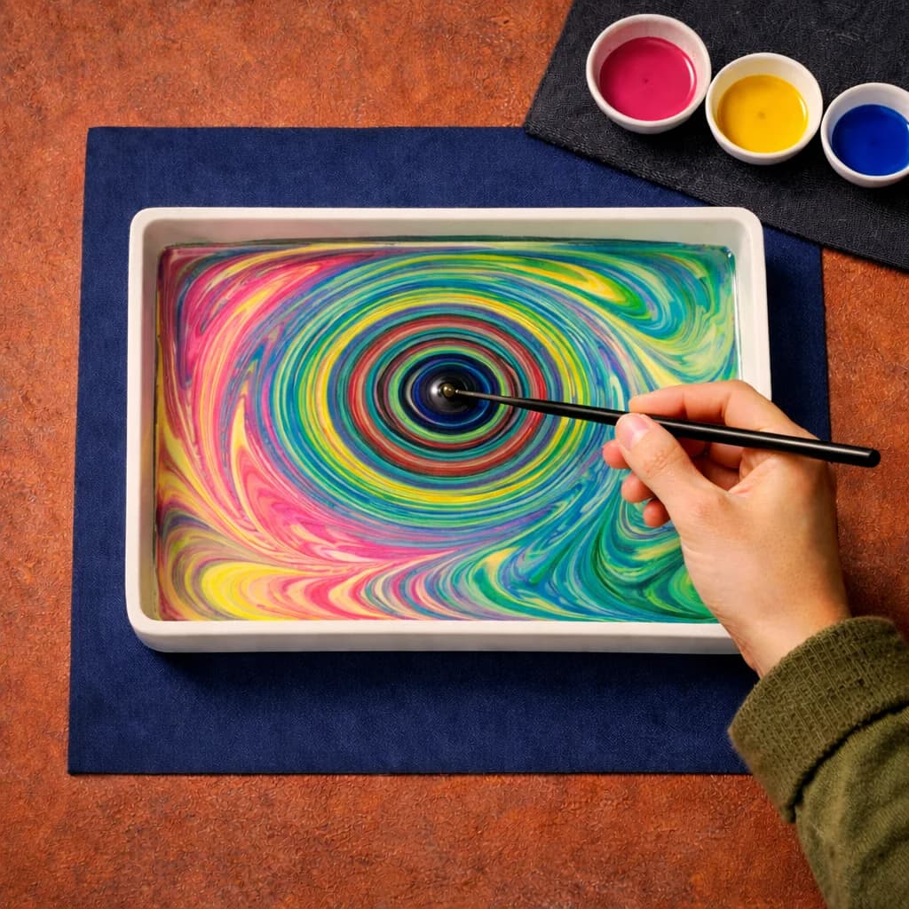 Module 5 - Advanced Suminagashi (Layered & Color Prints)